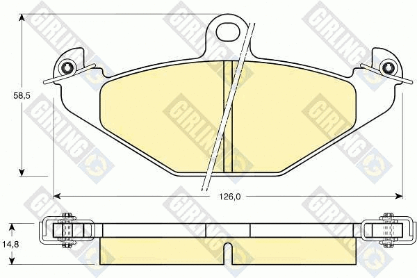 Brake Pad Set, disc brake (6110419)