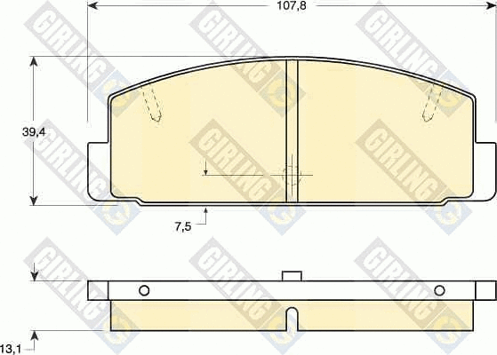 Brake Pad Set, disc brake (6110279)