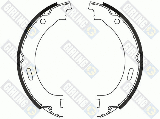 Brake Shoe Set, parking brake (5187951)