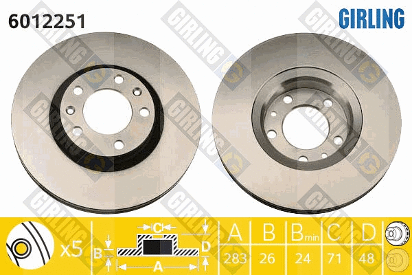 Brake Disc (6012251)