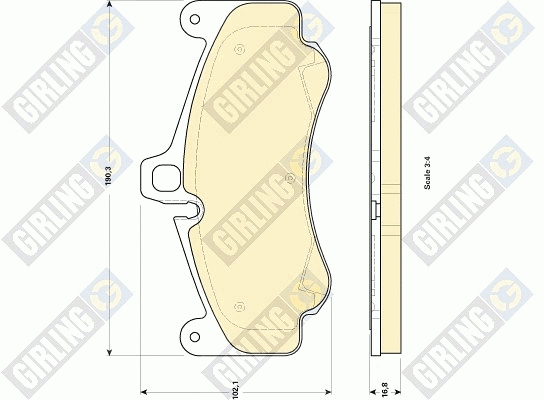 Brake Pad Set, disc brake (6118599)