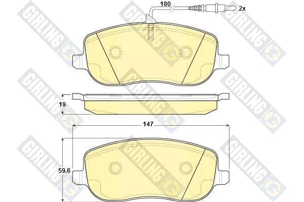 Brake Pad Set, disc brake (6115031)