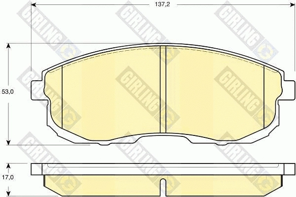 Brake Pad Set, disc brake (6133909)