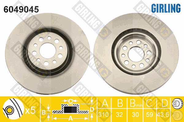 Brake Disc (6049045)
