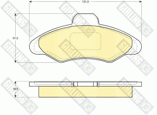 Brake Pad Set, disc brake (6108973)
