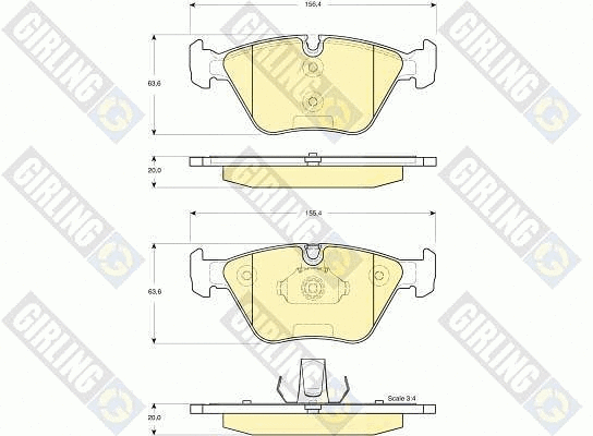Brake Pad Set, disc brake (6115312)