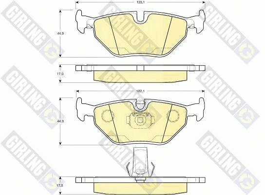 Brake Pad Set, disc brake (6112652)