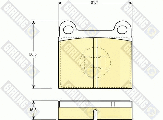 Brake Pad Set, disc brake (6106482)
