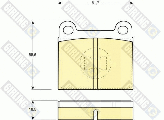 Brake Pad Set, disc brake (6106632)