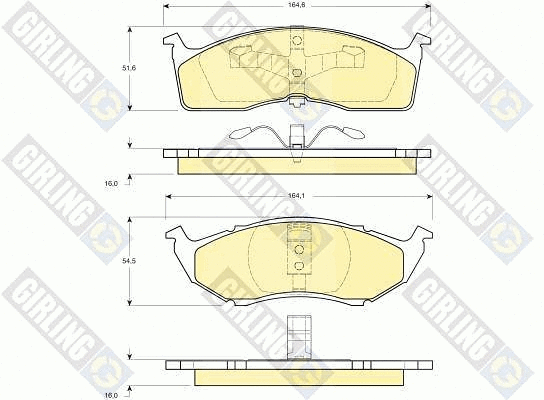 Brake Pad Set, disc brake (6112363)