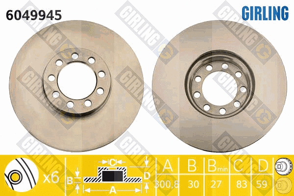Brake Disc (6049945)