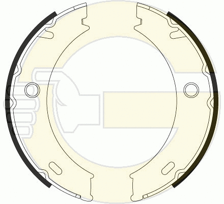 Brake Shoe Set, parking brake