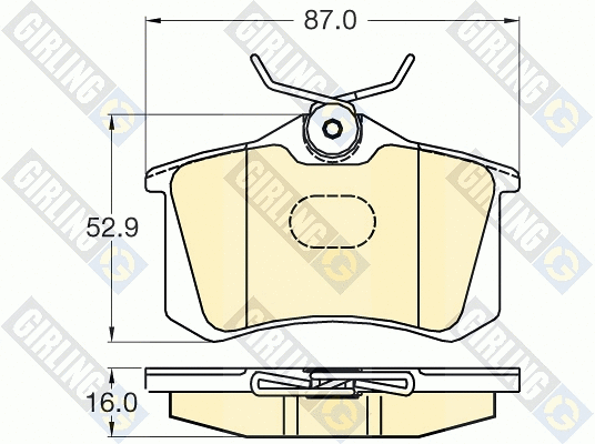 Brake Pad Set, disc brake (6120401)