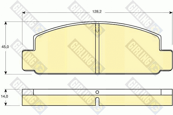 Brake Pad Set, disc brake (6101769)