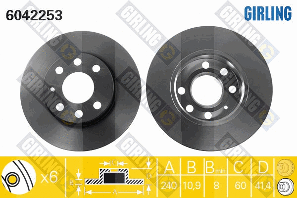 Brake Disc (6042253)