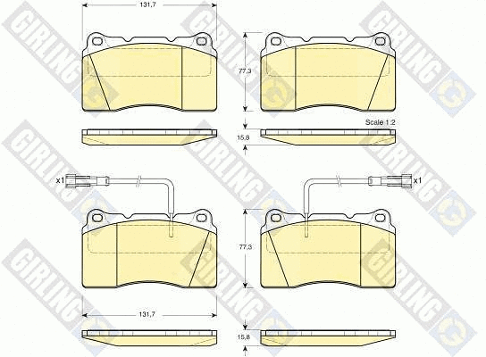 Brake Pad Set, disc brake (6113639)