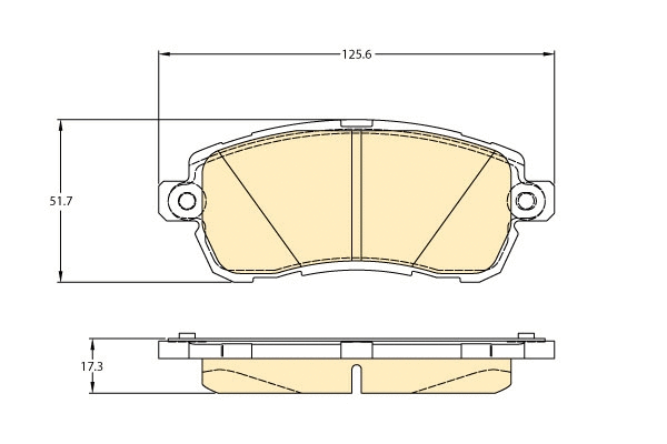 Brake Pad Set, disc brake (6121761)