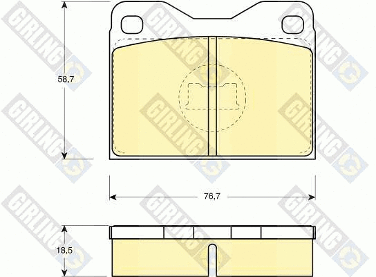 Brake Pad Set, disc brake (6102792)