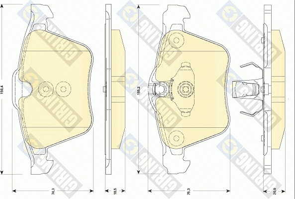 Brake Pad Set, disc brake (6118352)
