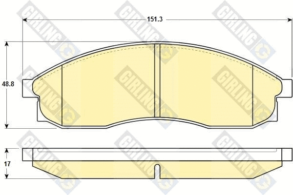 Brake Pad Set, disc brake (6131079)