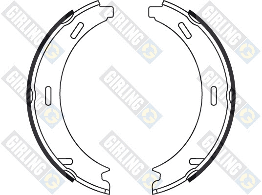 Brake Shoe Set, parking brake