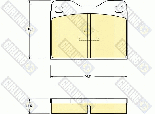 Brake Pad Set, disc brake (6101592)