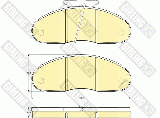 Brake Pad Set, disc brake (6108273)