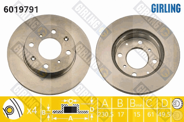 Brake Disc (6019791)