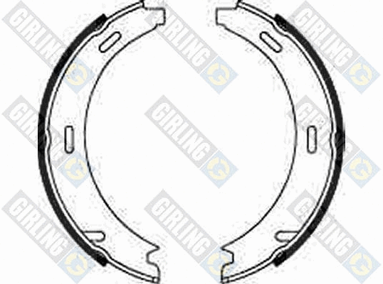 Brake Shoe Set, parking brake (5182081)