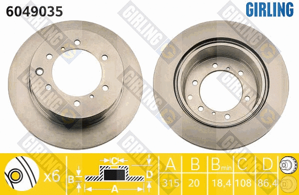 Brake Disc (6049035)