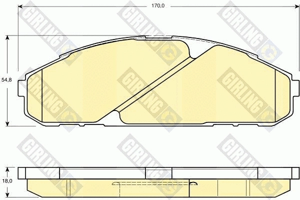 Brake Pad Set, disc brake (6133949)
