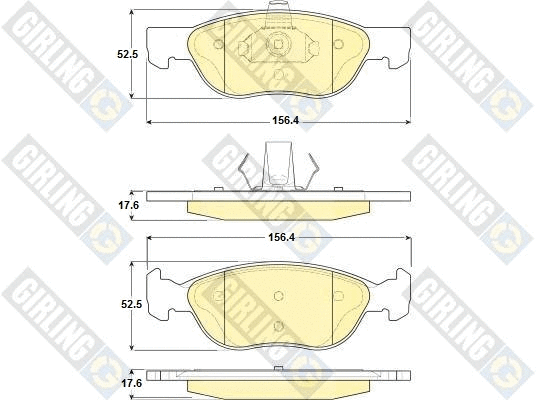 Brake Pad Set, disc brake (6114872)