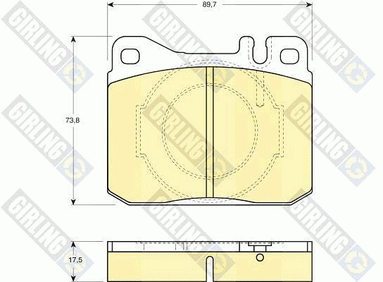 Brake Pad Set, disc brake (6102642)