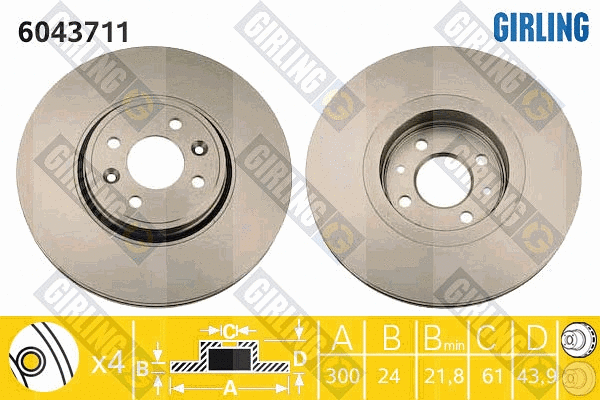 Brake Disc (6043711)