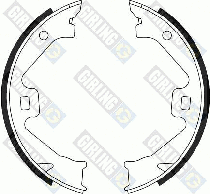Brake Shoe Set, parking brake (5184699)