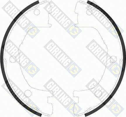 Brake Shoe Set, parking brake (5184409)
