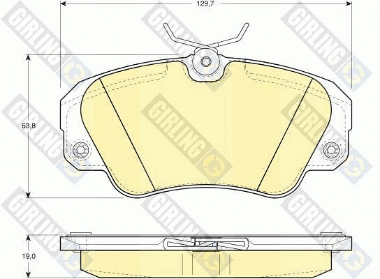Brake Pad Set, disc brake (6109571)
