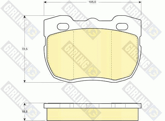Brake Pad Set, disc brake (6103946)