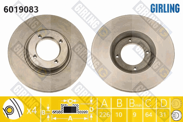 Brake Disc (6019083)