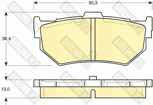 Brake Pad Set, disc brake (6103729)