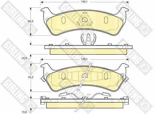 Brake Pad Set, disc brake (6112385)