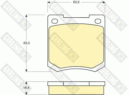 Brake Pad Set, disc brake (6105351)