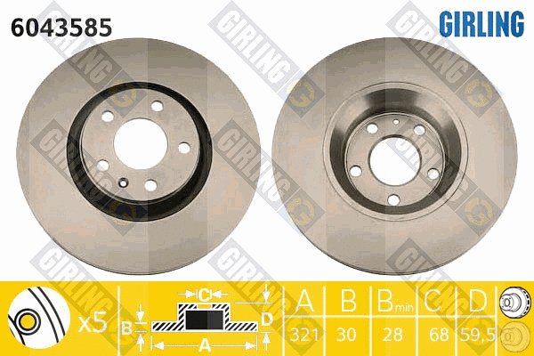 Brake Disc (6043585)