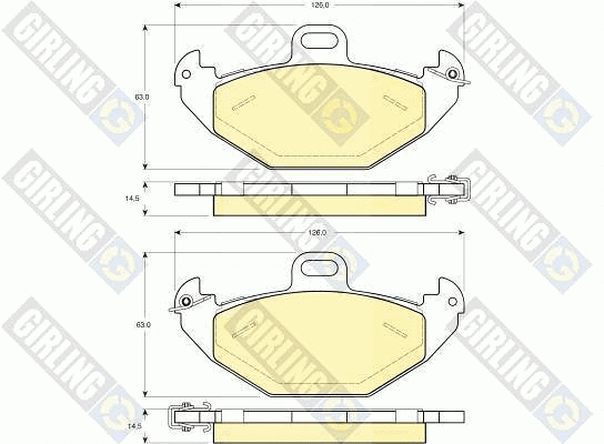 Brake Pad Set, disc brake (6113539)