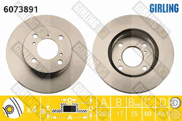 Brake Disc (6073891)