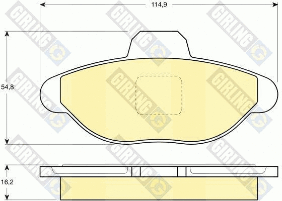 Brake Pad Set, disc brake (6110993)