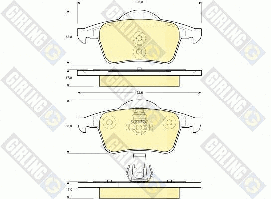 Brake Pad Set, disc brake (6113892)