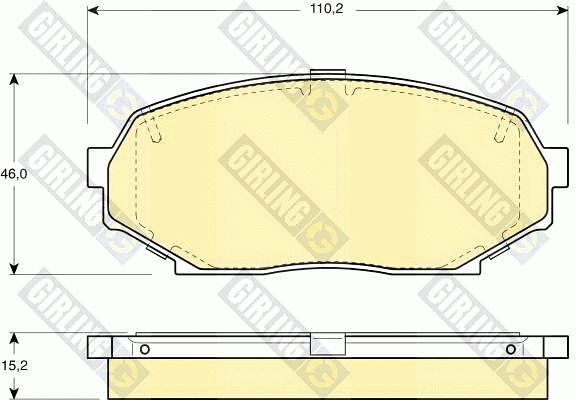 Brake Pad Set, disc brake (6110289)