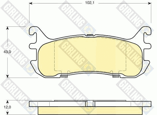 Brake Pad Set, disc brake (6133199)
