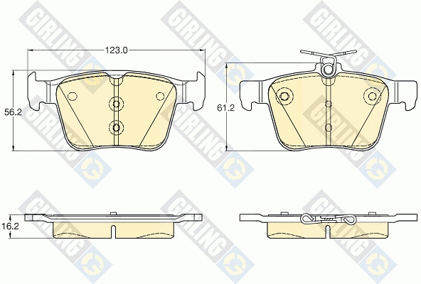 Brake Pad Set, disc brake (6119572)